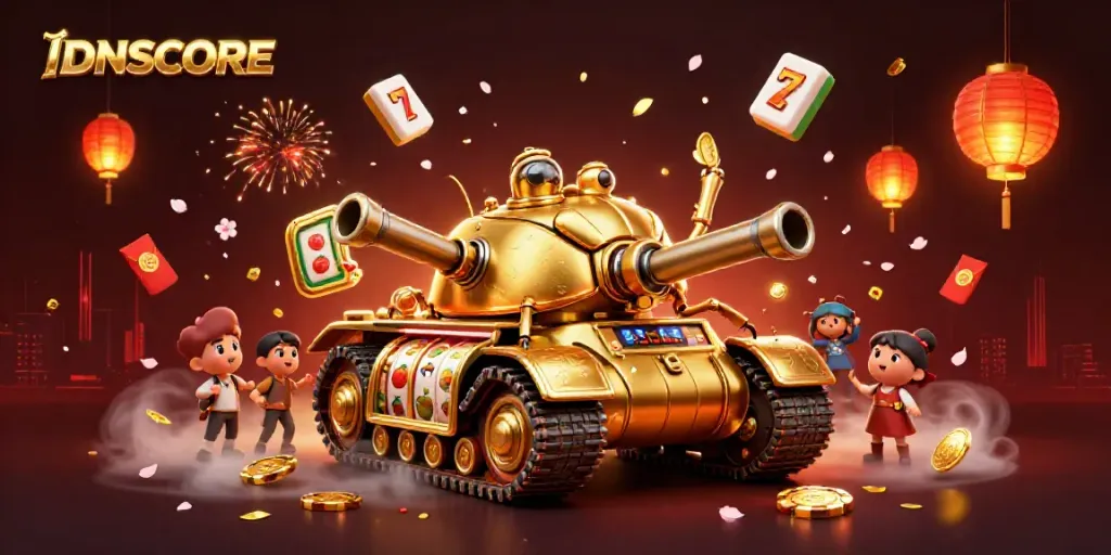 Engage with the IDNSCORE mission in a vibrant casino scene featuring a golden beetle tank.