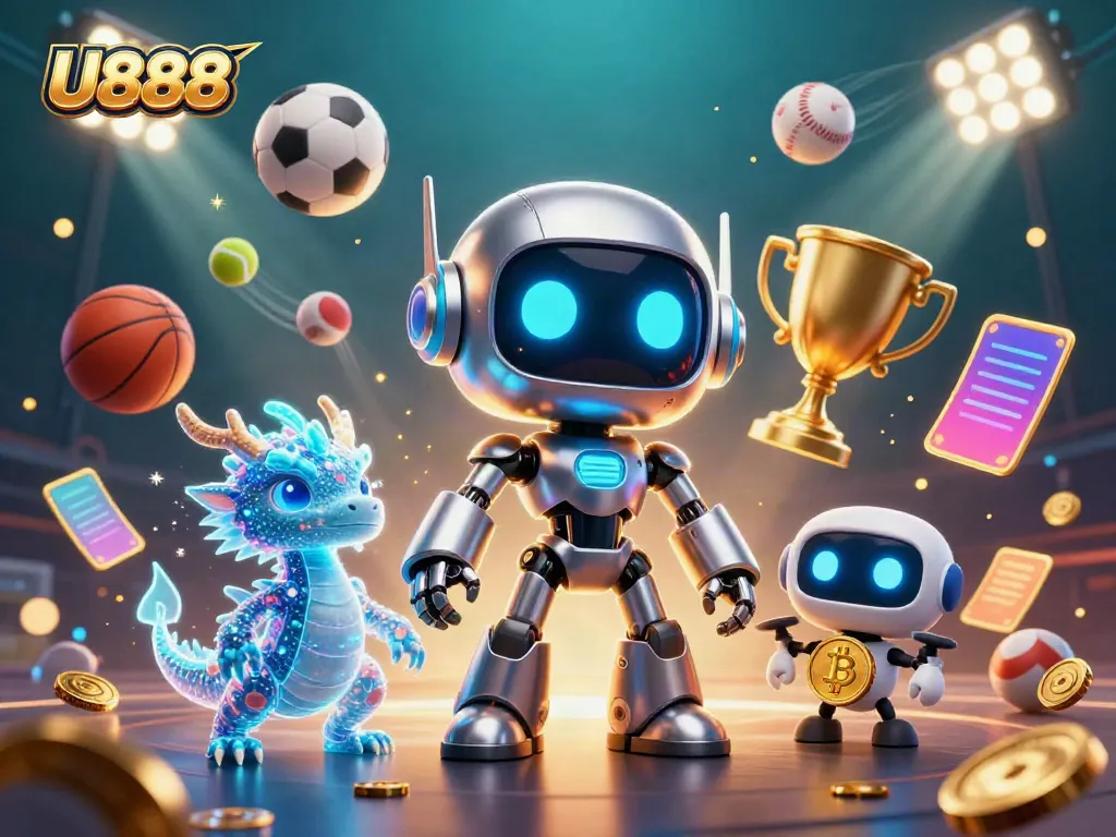 Engage with U888's thrilling casino experience featuring vibrant characters and game elements.